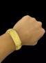 Imagem de Bracelete 18mm Iluminado Cravejado Banhado A Ouro 18k