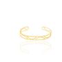 Imagem de Bracelete de ouro 18k feminino pulseira vazados meio círculo rommanel 551524