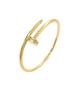 Imagem de Bracelete Femenino Prego Cravejado Ouro 18k 750