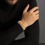 Imagem de Bracelete Masculino Ouro 18k 10mm Grossa Moderna Pulseira Luxo Elegante Presente