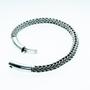 Imagem de Bracelete Pulseira Masculina 6mm Bali Fecho Liso Prata 925