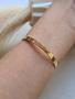 Imagem de Bracelete Quadrado 4mm - 19cm + Berloque G  - Ouro 18k