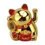 Imagem de Braço ondulante Lucky Cat Fortune Cat Electric 14 cm de plástico dourado