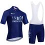 Imagem de Branco Ineos Equipe De Ciclismo Camisa Shorts Conjunto Das Mulheres Dos Homens pro Ropa Ciclismo