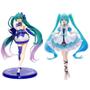 Imagem de Branco Rosa Cadeira Anime Hatsune Miku Figura 20cm Sexy Kawaii Decoração De Carro Modelo