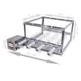 Imagem de Brasa Grill Tradicional Gira 4 Espetos Bi Volts + Grelha Moeda 40x40 Inox