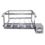 Imagem de Brasa Grill Tradicional Gira 5 Espetos Churrasqueira Giratória + 1 Grelha Moeda 50x40