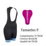 Imagem de Bretelle de Ciclismo Stages Feminino Tam. P Preto Forro Bidensidade Proteção UV50+ Confortável Atrio - VB077