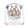 Imagem de Bright Starts Whimsical Wild Portable Compact Automatic Deluxe Baby Swing com música e taggies, recém-nascido e up