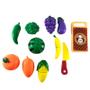 Imagem de Brincando Com Frutas E Legumes Infantil 11 Peças De Plástico