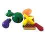Imagem de Brincando Com Frutas E Legumes Infantil 7 Peças De Plástico