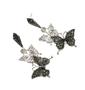 Imagem de Brinco 2 borboletas em prata 925 com zircônias e marcassitas