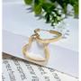 Imagem de Brinco Argola Coração Pequeno 1,5cm Ouro 18k 750 Puro Fio Grosso Original Infantil Menina Feminino Certificado de Garantia