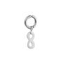 Imagem de Brinco Argola Masculino Feminino Pressão Magnético Eterno Infinito Aço Inox