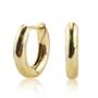 Imagem de Brinco Argola Oval 1,5Cm Abaulado Em Ouro 18K