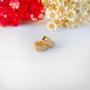 Imagem de Brinco Argola Pequeno com Duas Fileiras Cravejadas com Zircônias Transparentes Folheado em Ouro 18K Softjoias 