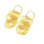 Imagem de Brinco Argolinhas Folheado Ouro 18k - Dourado - 4,0 cm