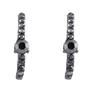 Imagem de Brinco Armazzem Rr Bijoux Ear Hook Cristais Grafite