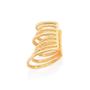 Imagem de Brinco banhado ouro 3x 24k 18k e 22k pressão femininos ear cuff piercing rommanel 3 aros 526674