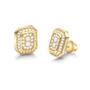 Imagem de Brinco de Ouro 18k Octagonal com 56 Pontos de Diamantes