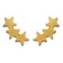 Imagem de Brinco Ear Cuff Estrelas Banhado a Ouro 18K