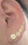 Imagem de Brinco ear cuff  floral  ouro 18k amarelo.Rosangela lima joias