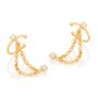 Imagem de Brinco ear cuff folheado a ouro BRANCO 526663 Rommanel