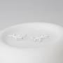 Imagem de Brinco Ear Cuff Ramo de Folhas Cravejado Cristal Prata 925