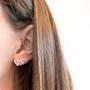 Imagem de Brinco Ear Cuff Triângulos de Prata 925