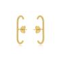 Imagem de Brinco Ear Hook Liso Banhado A Ouro 18K