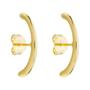 Imagem de Brinco Ear Hook Liso Banhado a Ouro 18k