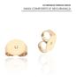 Imagem de Brinco Ear Line Maria Pontos De Luz Cristal Banhado em Ouro 18k