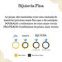 Imagem de Brinco Feminino Inspiração 3 Elos Bijuterias Femininas banho Ouro 18k Prata feminino acessórios casamento noiva festa formatura