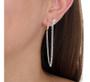 Imagem de Brinco Piercing Ear Line Pedra E Argola Prata 925