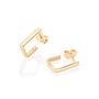 Imagem de Brinco retangular banhado a ouro 18k 527232