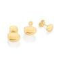 Imagem de Brinco Rommanel Ear Jacket Oval Folheado a Ouro 526994