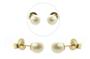 Imagem de Brinco Solitário Pérola Natural 4,5mm Pequeno Ouro 18 J25435