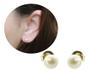 Imagem de Brinco Solitário Pérola Natural 4,5mm Pequeno Ouro 18 J25435