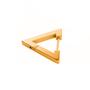 Imagem de brinco Triangular triângulo em aço inox argola estilo click masculino feminino alto qualidade