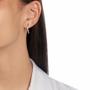 Imagem de Brinco X Com Micro Zirconia Banhado Ouro 18K