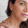 Imagem de Brinco Zoe Argola Fechada Click Maior Banhado em Ouro 18k