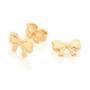 Imagem de Brincos banhado ouro 3x 24k 18k e 22k  feminino infantil rommanel pequenos laço 526474