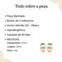 Imagem de Brincos Femininos Semi Joias Ear Hook 5 Linhas Banho Ouro 18k Rodio Branco Garantia acessórios casamento noiva festa formatura