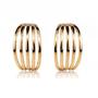 Imagem de Brincos Femininos Semi Joias Ear Hook 5 Linhas Banho Ouro 18k Rodio Branco Garantia acessórios casamento noiva festa formatura