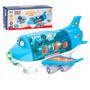 Imagem de Brinquedo Avião Bate-Volta Luzes e Som - Azul - Zoop Toys