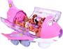 Imagem de Brinquedo avião com mini bonecos anda, luz e gira -Rosa