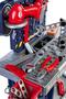 Imagem de Brinquedo Bancada Ferramentas Infantil Parafusadeira Automática Funciona De verdade Kit Engenheiro