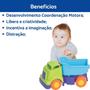 Imagem de Brinquedo Bebê Caminhão Caçamba Articulado Para Menino 2 Anos Presente Carrinho Infantil