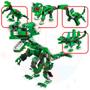 Imagem de Brinquedo Blocos De Montar 3 Em 1 Dinossauro Robô Brinquedo Transformer Dinossauros Jurássicos