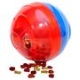 Imagem de Brinquedo Bola Cães E Gatos Pet Ball Mini Pet Games Bola Interativa para cachorros Azul E Vermelho 